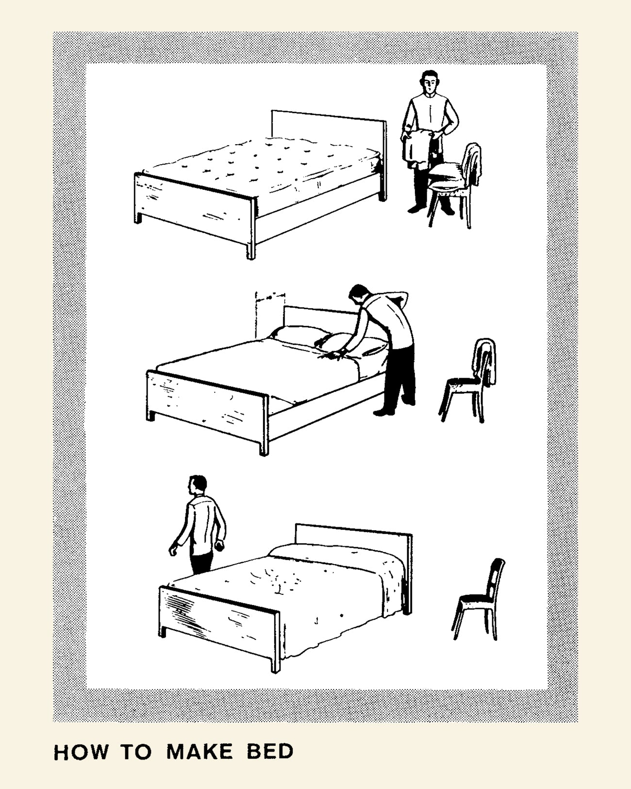 "How To Make Bed" Long Sleeve T-shirt