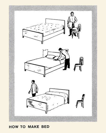 "How To Make Bed" Long Sleeve T-shirt